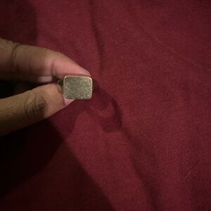 Gold Tone Square Ring